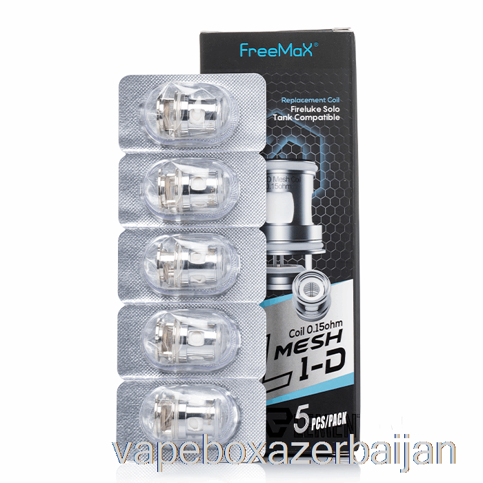 E-Juice Vape Freemax Fireluke Solo FL Mesh Replacement Coils 0.15ohm FL1-D Mesh Coils